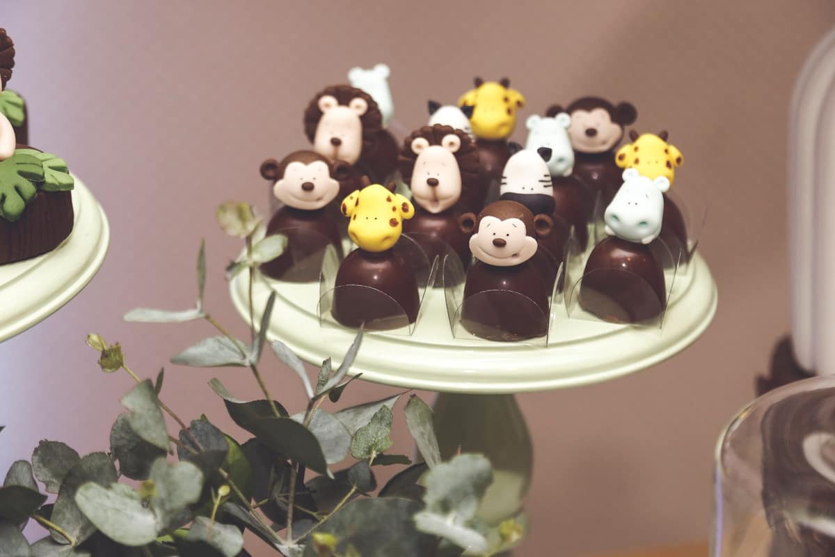 A sculpted chocolate owl showpiece